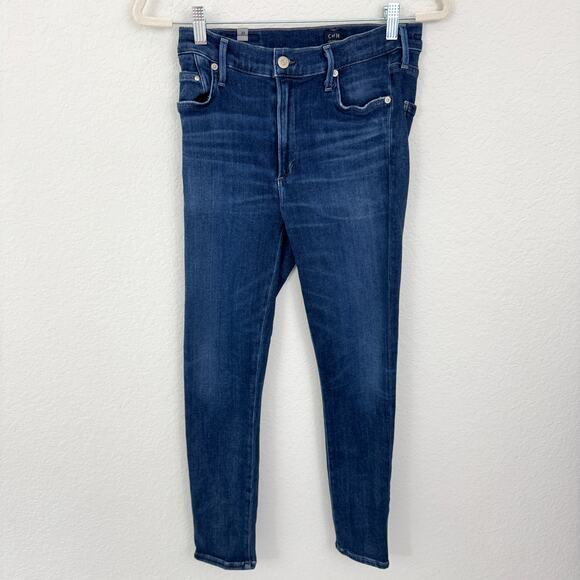 Citizens Of Humanity Womens Rocket Crop High Rise Skinny Jean Size 30 Denim Blue - Picture 1 of 8